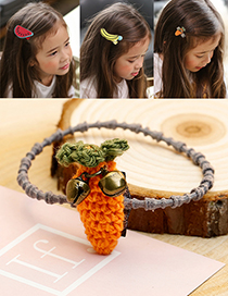 Lovely Orange Bells&carrots Decorated Hair Band