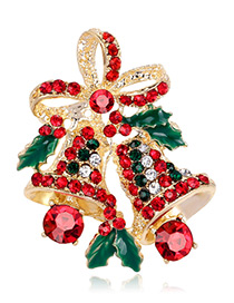 Fashion Gold Color Bells Shape Decorated Brooch