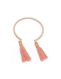 Fashion Pink Tassel Decorated Bracelet