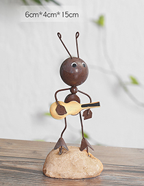Lovely Brown Ant&guitar Design Simple Handicrafts