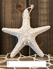 Fashion White Starfish Shape Decorated Hook Ornaments(big)