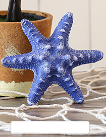 Fashion Dark Blue Starfish Shape Decorated Hook Ornaments(small)
