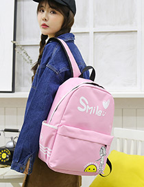 Fashion Pink Girl Pattern Decorated Traveling Backpack