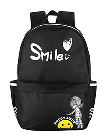 Fashion Black Girl Pattern Decorated Traveling Backpack