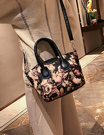 Elegant Brown Narcissus Shape Decorated Bag