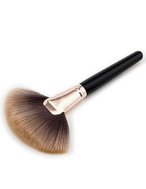 Fashion Black+brown Color-matching Decorated Brush