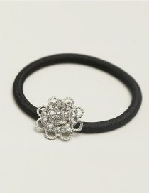 Fashion Silver Color Hollow Out Flower Decorated Hair Band