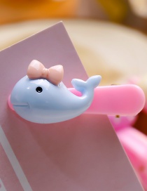 Lovely Blue+pink Small Whale Decorated Hairpin
