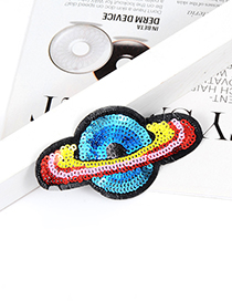 Fashion Multi-color Planet Shape Decorated Simple Brooch