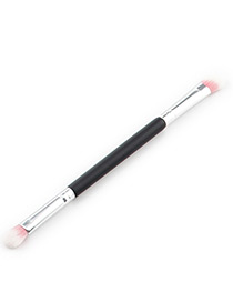 Trendy Light Pink+white Oblique Shape Decorated Eye Shadow Brush(1pc)