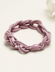 Fashion Pink Pure Color Decorated Hair Band