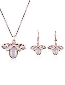 Fashion Gold Color Insect Shape Design Simple Jewelry Sets