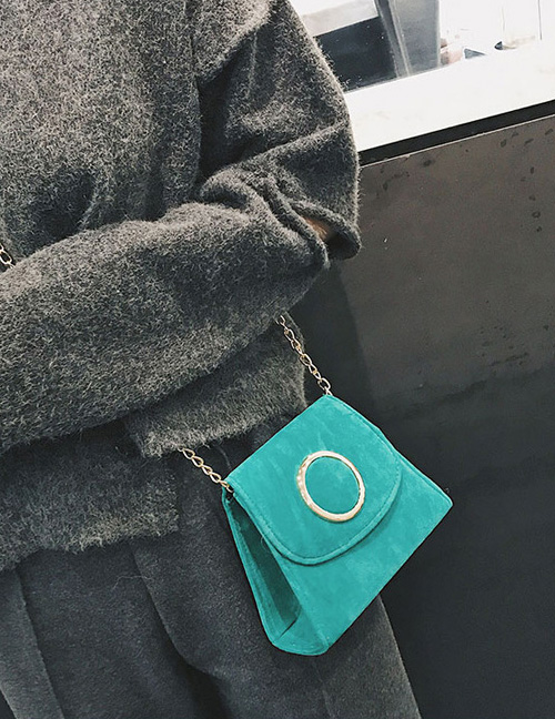 Trendy Green Circular Ring Decorated Mini Shoulder Bag
