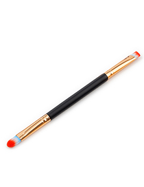 Trendy Blue+red Color Matching Decorated Eyebrow Brush