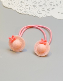 Cute Pink Hat Shape Decorated Baby Hair Band