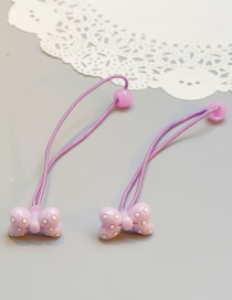 Cute Purple Bowknot Shape Decorated Baby Hair Band