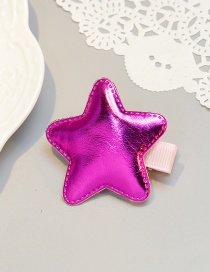 Cute Plum-red Star Shape Decorated Hairpin