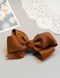 Lovely Brown Bowknot Shape Decorated Hairpin