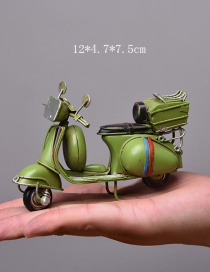 Personality Green Motorcycle Shape Decorated Ornaments