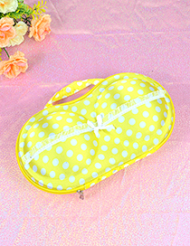 Fashion Yellow Dot Shape Decorated Buggy Bag
