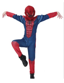 Fashion Dark Blue Spiderman Decorated Costume