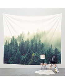 Fashion Green Tree Pattern Decorated Blanket
