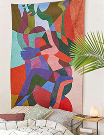 Fashion Multi-color Figure Pattern Decorated Blanket