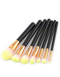 Fashion Yellow Color-macthing Decorated Brushes