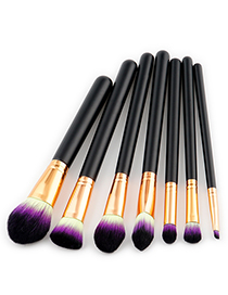 Fashion Black Color-macthing Decorated Brushes