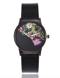 Fashion Multi-color Flower Shape Decorated Watch