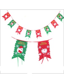 Fashion Red+green Snowman Pattern Decorated Christmas Ornaments(8pcs)