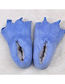 Fashion Blue Pure Color Decorated Shoes