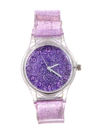 Fashion Purple Sequins Decorated Watch