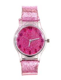 Fashion Plum Red Sequins Decorated Watch