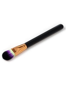 Fashion Yellow+black+purple Color Matching Decorated Makeup Brush