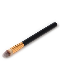Fashion Beige+black+brown Color Matching Decorated Makeup Brush