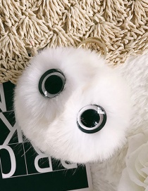 Fashion White Eyes&fuzzy Ball Decorated Ornaments