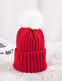 Fashion Red Color-matching Decorated Hat