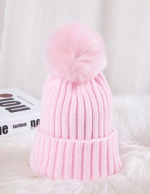 Fashion Pink Color-matching Decorated Hat