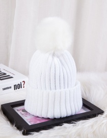 Fashion White Color-matching Decorated Hat
