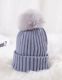 Fashion Gray Color-matching Decorated Hat