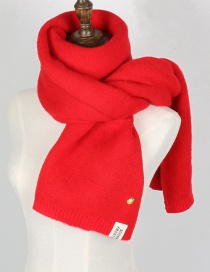 Fashion Red Pineapple Shape Decorated Scarf