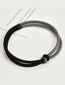 Fashion Black+gray Color Matching Decorated Hair Band