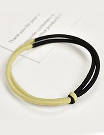 Fashion Yellow+black Color Matching Decorated Hair Band