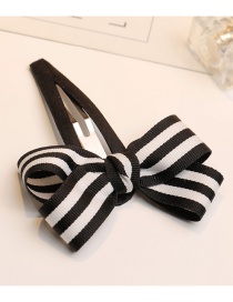 Fashion White+black Bowknot Shape Decorated Hairpin