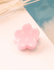 Fashion Pink Spot Pattern Decorated Hair Clip