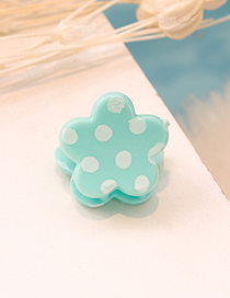 Fashion Green Spot Pattern Decorated Hair Clip