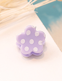 Fashion Purple Spot Pattern Decorated Hair Clip