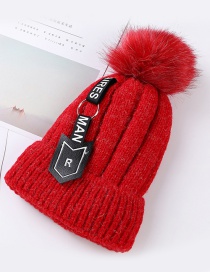 Fashion Red Letter Patch Decorated Hat
