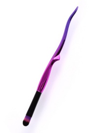 Trendy Purple+red Color Matching Decorated Concealer Brush(1pc)